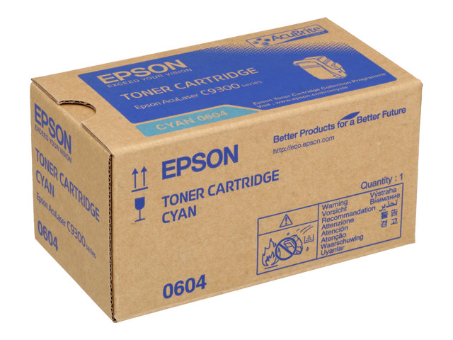 Epson - Cyan - original - toner cartridge - for Epson AL-C9500DN, AcuLaser C9300D2TN, C9300D3TNC, C9300DN, C9300DTN, C9300N, C9300TN