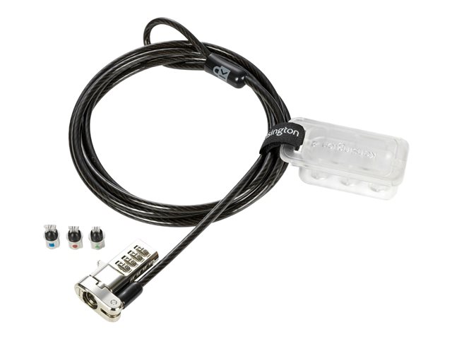Kensington Universal 3-in-1 Combination Laptop Lock - 25 pack - Security cable lock - 1.8 m (pack of 25)