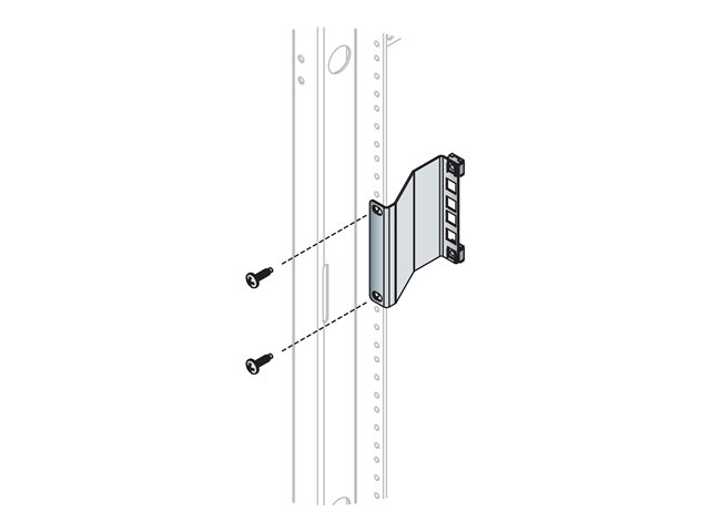 2SP 3\"D RACKRAIL RECESSOR