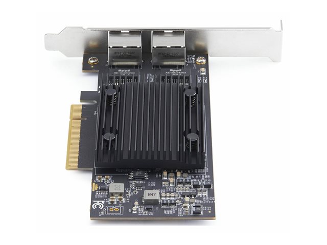 StarTech.com - Network adapter - PCIe 3.0 x8 low profile - Gigabit Ethernet / 10Gb Ethernet x 2 - black - TAA Compliant