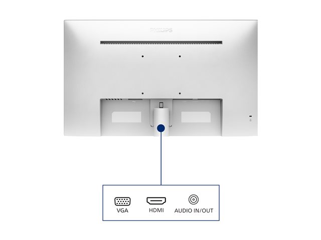 Philips V-line 271V8AW - LED monitor - 27\" - 1920 x 1080 Full HD (1080p) @ 75 Hz - IPS - 250 cd/m² - 1000:1 - 4 ms - HDMI, VGA - speakers - textured white