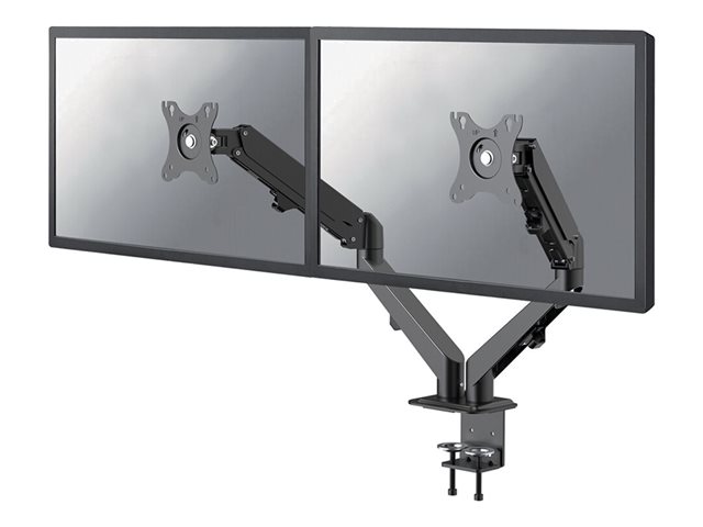 Neomounts DS70-700BL2 - Mounting kit (desk mount) - full-motion adjustable dual arm - for 2 LCD displays - black - screen size: 17\"-27\" - clamp mountable
