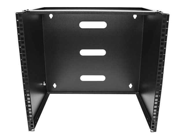 StarTech.com 10U Wall Mount Rack, 19\" Wall Mount Network Rack, 14 inch Deep (Low Profile), Wall Mounting Patch Panel Bracket for Network Switches, IT Equipment, 77lb (35kg) Capacity - Network Equipment Rack (RACK-10U-14-BRACKET) - Network device mounting bracket - wall mountable - black - 10U - 19\"