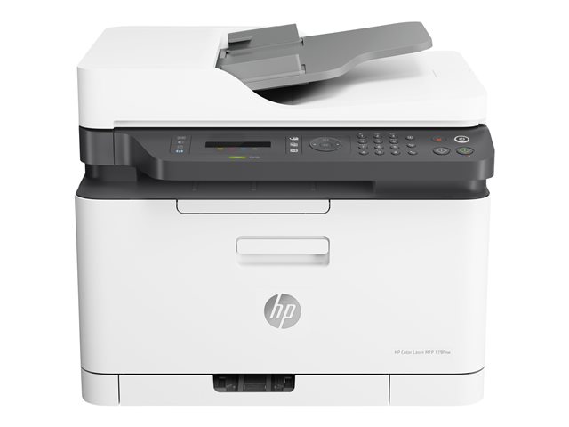 HP Color Laser MFP 179fnw - Multifunction printer - colour - laser - A4 (210 x 297 mm) (original) - A4/Letter (media) - up to 14 ppm (copying) - up to 18 ppm (printing) - 150 sheets - 33.6 Kbps - USB 2.0, LAN, Wi-Fi(n)