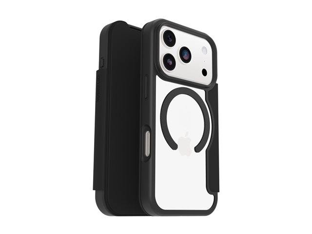 OtterBox React Folio MagSafe Apple iPhone 17 Pro Black Crystal - clear/black