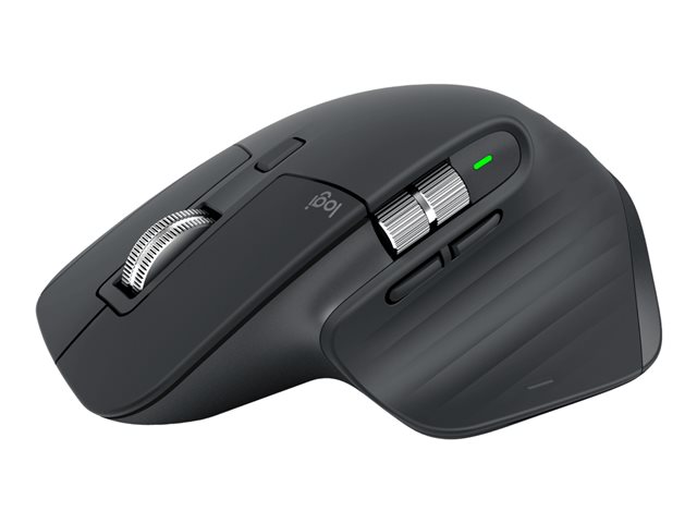 Logitech Master Series MX Master 3S - Bluetooth Edition - mouse - ergonomic - right-handed - optical - 7 buttons - wireless - Bluetooth - graphite