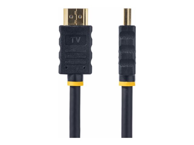 StarTech.com 5m (15 ft) Active High Speed HDMI Cable - Ultra HD 4k x 2k HDMI Cable - HDMI to HDMI M/M - 1080p - Audio Video Gold-Plated (HDMM5MA) - HDMI cable - HDMI male to HDMI male - 5 m - double shielded - black