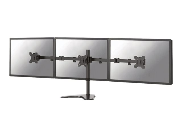 Neomounts FPMA-D550DD3 - Stand - full-motion - for 3 monitors - black - screen size: 13\"-27\" - desktop