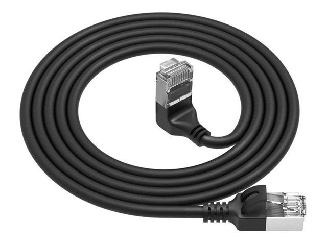 CAT6A U/FTP SLM U-ANG BK 0.50M. 1 stk