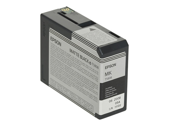 Epson T5808 - 80 ml - matte black - original - ink cartridge - for Stylus Pro 3800
