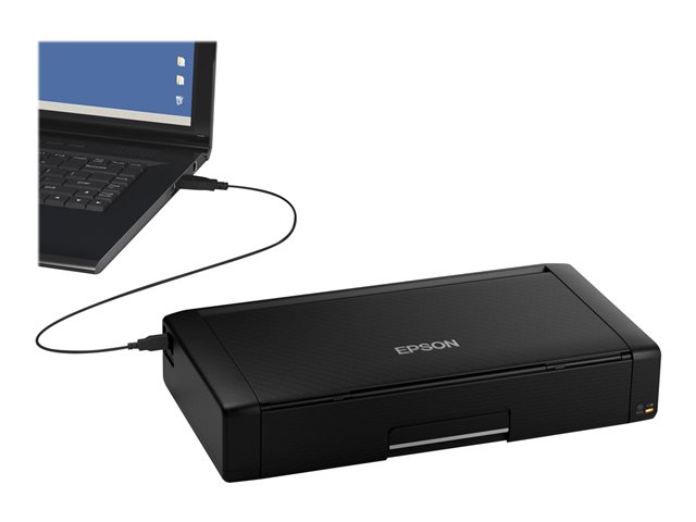Epson WorkForce WF-110W - Printer - colour - ink-jet - A4 - 5760 x 1440 dpi - up to 7 ppm (mono) / up to 4 ppm (colour) - capacity: 20 sheets - USB 2.0, Wi-Fi(n)