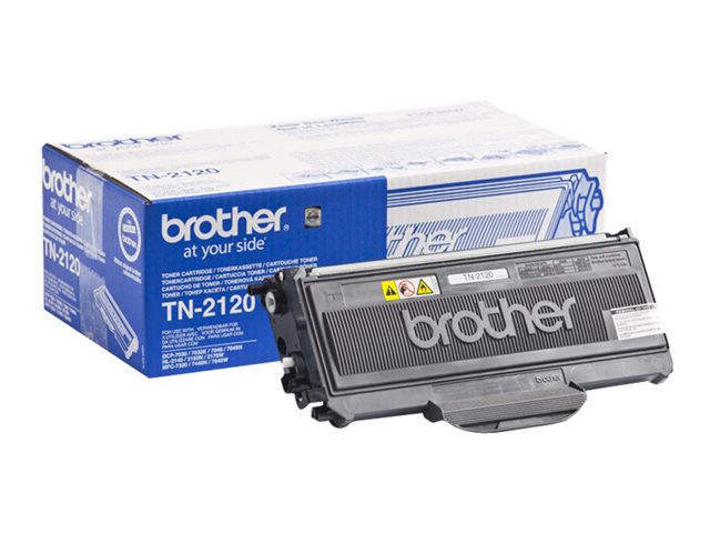 Brother TN2120 - Black - original - toner cartridge - for Brother DCP-7030, 7040, 7045, HL-2140, 2150, 2170, MFC-7320, 7440, 7840, Justio DCP-7040