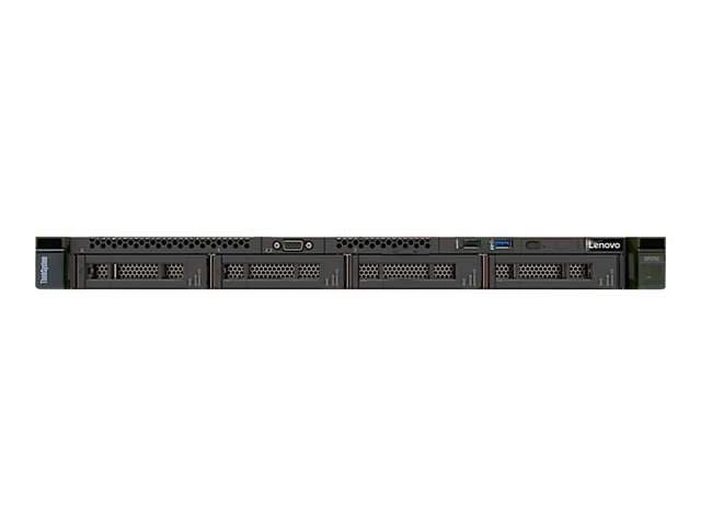 Lenovo ThinkSystem SR250 7Y51 - Server - rack-mountable 1U - 1-way - 1 x Xeon E-2224 / up to 4.6 GHz - RAM 8 GB - SATA - hot-swap 3.5\" bay(s) - no HDD - Matrox G200 - Gigabit Ethernet - no OS - monitor: none