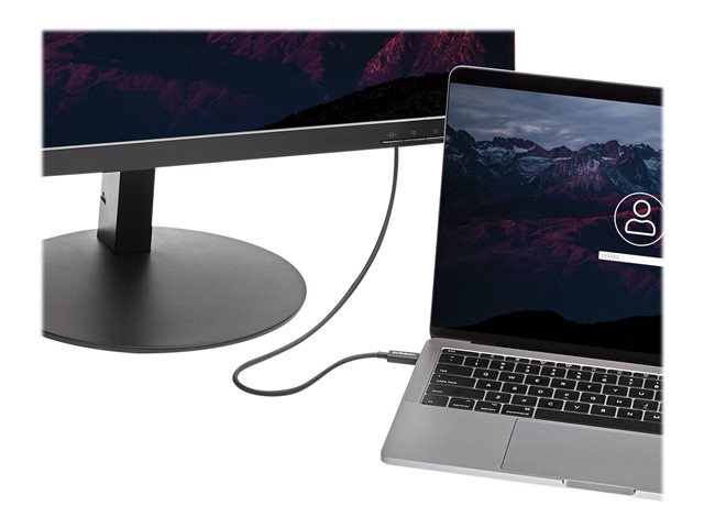 StarTech.com 50cm (1.6ft) Thunderbolt 3 Cable, 40Gbps, 100W PD, 4K/5K Video, Thunderbolt-Certified, Compatible w/ TB4/USB 3.2/DisplayPort - Thunderbolt cable - 24 pin USB-C (M) to 24 pin USB-C (M) - Thunderbolt 3 / USB / DisplayPort - 50 cm - black - for P/N: PEXUSB321C, TB33A1C, TB3DK2DHV, TB3DK2DHVUE, TB3DK2DPPDUE, TB3DKDPMAW, TB3DKDPMAWUE