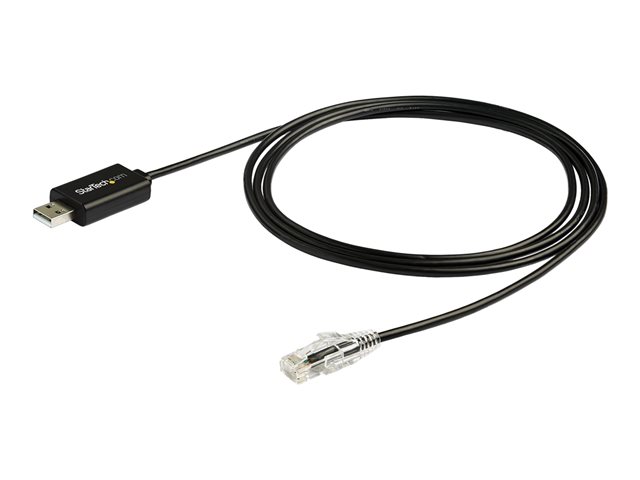 StarTech.com 6 ft (1.8 m) Cisco USB Console Cable - USB to RJ45 Rollover Cable - 460Kbps - Windows, Mac and Linux Compatible - M/M (ICUSBROLLOVR) - Serial cable - USB (M) to RJ-45 (M) - 1.8 m - USB 2.0 - black