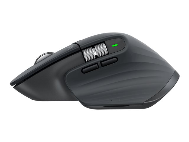 Logitech Master Series MX Master 3S - Bluetooth Edition - mouse - ergonomic - right-handed - optical - 7 buttons - wireless - Bluetooth - graphite