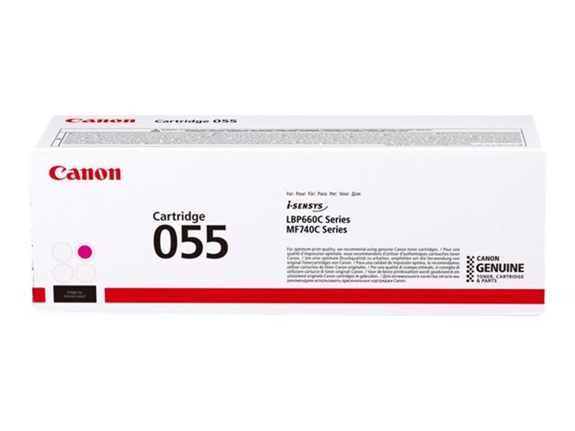 Canon 055 - Magenta - original - toner cartridge - for Color imageCLASS MF743, imageCLASS LBP664, MF745, i-SENSYS MF742, MF744, Satera LBP662