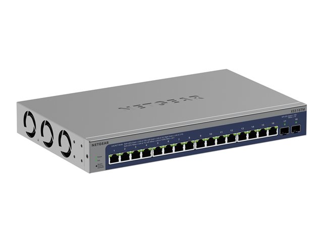 NETGEAR S3600 Series XS516TM - Switch - 2+/L3 Lite - smart - 16 x 10/25 Gigabit Ethernet + 2 x 10Gb Ethernet SFP+ (uplink) - desktop, rack-mountable