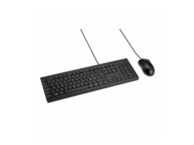 Kensington KM100 EQ - Keyboard and mouse set - USB - QWERTZ - Swiss
