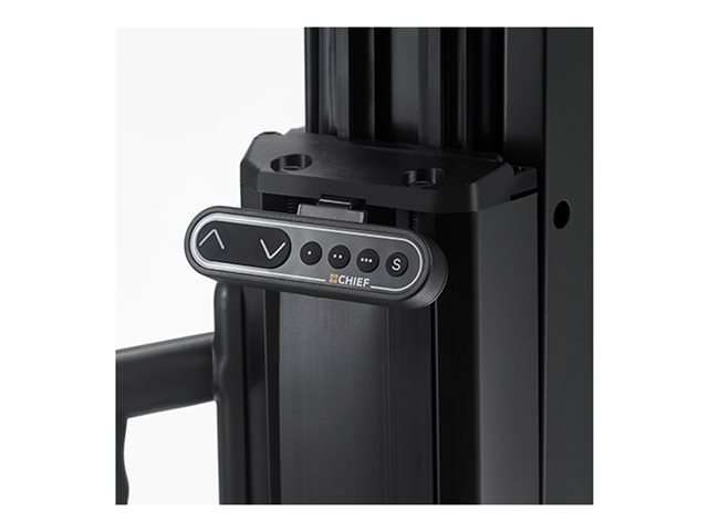 Chief XL Electric Height Adjust Cart - Cart - motorised - for flat panel - black - screen size: 50\"-80\"