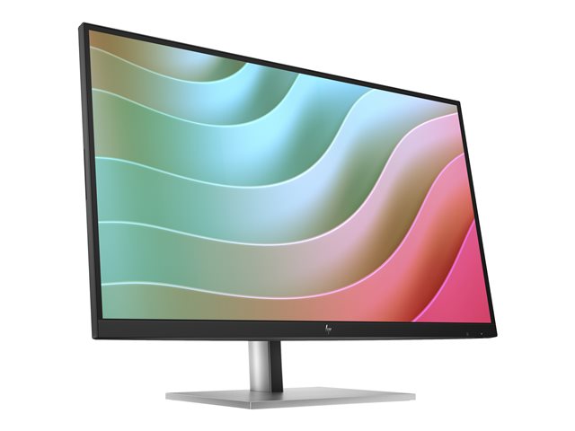 HP E27k G5 - E-Series - LED monitor - 27\" - 3840 x 2160 4K UHD (2160p) @ 60 Hz - IPS - 350 cd/m² - 1000:1 - 5 ms - HDMI, DisplayPort, USB-C - speakers - black head, black and silver (stand)