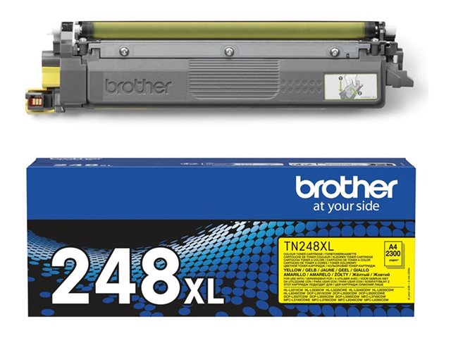 Brother TN248XLY - High Yield - yellow - original - box - toner cartridge - for Brother DCP-L3520, DCP-L3560, HL-L3220, HL-L3240, HL-L8240, MFC-L3760, MFC-L8390