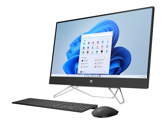 HP 27-cb0004nb - All-in-one - Ryzen 5 5500U - RAM 8 GB - SSD 512 GB - NVMe, HP Value - Radeon Graphics - GigE - WLAN: 802.11a/b/g/n/ac, Bluetooth 5.0 - Win 11 Home - monitor: LED 27\" 1920 x 1080 (Full HD) - jet black - with HP 2 years Onsite Bundle M