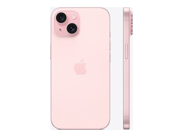 Apple iPhone 15 - 5G smartphone - dual-SIM / Internal Memory 256 GB - OLED display - 6.1\" - 2556 x 1179 pixels - 2x rear cameras 48 MP, 12 MP - front camera 12 MP - pink