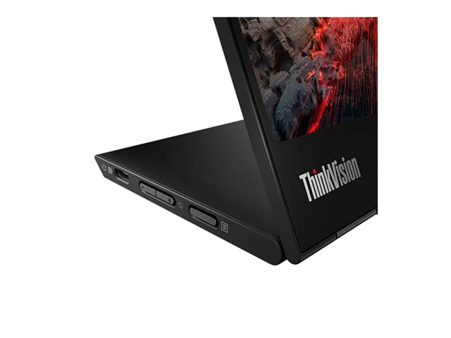 Lenovo ThinkVision M14t Gen 2 - LED monitor - 14\" - portable - touchscreen - 2240 x 1400 - IPS - 300 cd/m² - 1500:1 - 6 ms - 2xUSB-C - raven black