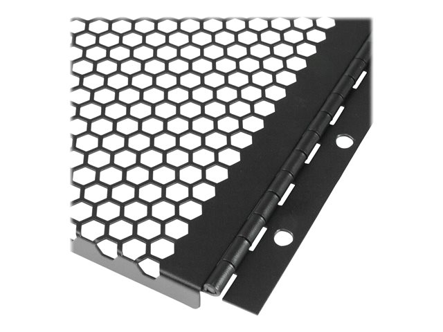 6U Vented Blank Panel with Hinge - Server Rack Filler Panel - Improve the organization appearance of your rack while maintaining easy access and airflow