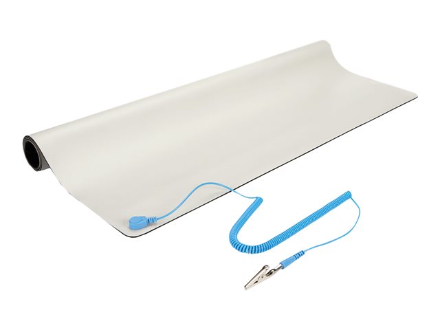 StarTech.com Anti-Static Mat - 25\" x 27.5\" Electrical Grounding Desk Pad - For Home or Work - Beige (M3013) - Desktop anti-static mat - beige