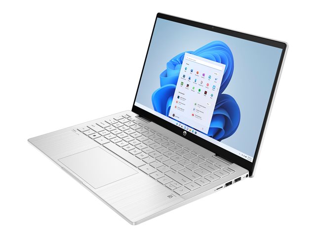 HP Pavilion x360 Laptop 14-ek1006nb - Flip design - Intel Core i5 - 1335U / up to 4.6 GHz - Win 11 Home - Intel Iris Xe Graphics - 16 GB RAM - 512 GB SSD NVMe, TLC - 14\" IPS touchscreen 1920 x 1080 (Full HD) - Wi-Fi 6, Bluetooth - natural silver - kbd: Belgium
