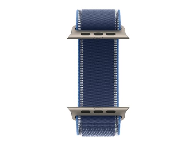 Apple Watch Ultra 3 GPS + Cellular 49mm Natural Titanium Case with Blue/Bright Blue Trail Loop - S/M