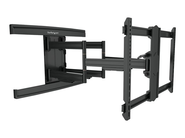 StarTech.com TV Wall Mount supports up to 100 inch VESA Displays, Low Profile Full Motion TV Wall Mount for Large Displays, Heavy Duty Adjustable Tilt/Swivel Articulating Arm Bracket - Cable Management (FPWARTS2) - Bracket - full-motion adjustable arm - for TV - steel - screen size: up to 100\" - wall-mountable
