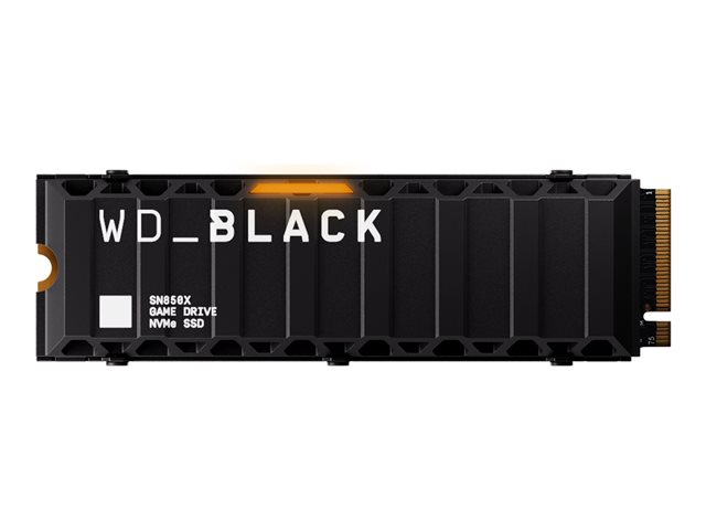 WD_BLACK SN850X NVMe SSD WDS100T2XHE - SSD - encrypted - 8 TB - internal - M.2 2280 - PCIe 4.0 x4 (NVMe) - TCG Opal Encryption 2.01 - integrated heatsink