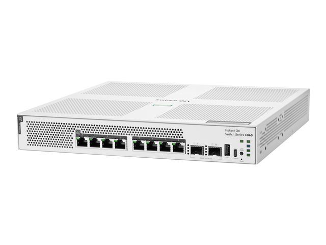 HPE Networking Instant On Switch 8p Gigabit CL4 PoE 2p SFP 124W 1840 EU en