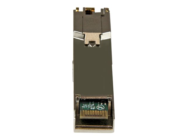 StarTech.com Juniper EX-SFP-1GE-T Compatible SFP Module, 1000BASE-T, SFP to RJ45 Cat6/Cat5e, 1GE Gigabit Ethernet SFP, RJ-45 (Copper) 100m, 1Gbps/1000Mbps Mini GBIC Transceiver SFP Module - Lifetime Warranty (EXSFP1GETST) - SFP (mini-GBIC) transceiver module (equivalent to: Juniper EX-SFP-1GE-T) - 1GbE - 1000Base-T - RJ-45 - up to 100 m