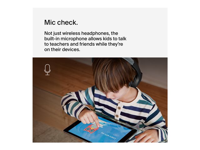 Belkin SoundForm Mini - Headphones with mic - on-ear - Bluetooth - wireless, wired - 3.5 mm jack - black