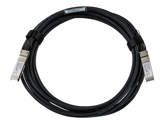 StarTech.com Juniper EX-SFP-10GE-DAC-5M Compatible 5m 10G SFP+ to SFP+ Direct Attach Cable Twinax, 10GbE SFP+ Copper DAC 10 Gbps Low Power Passive Mini GBIC/Transceiver Module DAC Cable - Lifetime Warranty (EXSFP10GEDA5) - 10GBase direct attach cable - SFP+ latched to SFP+ latched - 5 m - twinaxial - SFF-8431/SFF-8432 - passive - black
