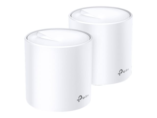 TP-Link Deco X20 V2 - Wi-Fi system - (2 routers) - up to 370 sq.m - mesh 1GbE - Wi-Fi 6 - Dual Band