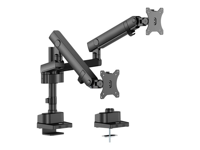 ACT - Mounting kit (monitor arm) - for 2 LCD displays - plastic, steel - black - screen size: 17\"-35\"
