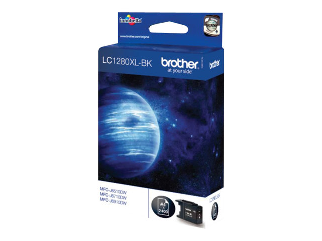 Brother LC1280XLBK - Black - original - ink cartridge - for Brother MFC-J5910DW, MFC-J6510DW, MFC-J6710DW, MFC-J6910DW