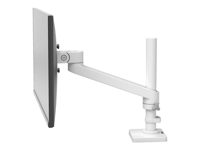 Ergotron NX - Mounting kit (arm assembly, attachment hardware, base, pole, pivot) - for Monitor - white - screen size: up to 34\" - desk-mountable