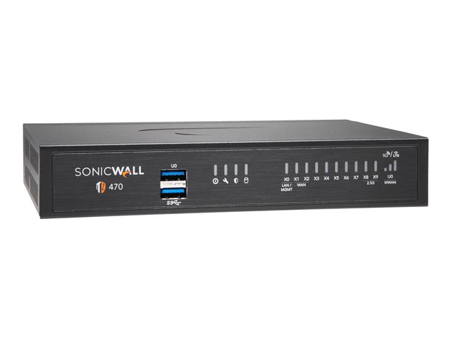 SonicWall TZ470 - High Availability - security appliance - 1GbE, 2.5GbE - desktop