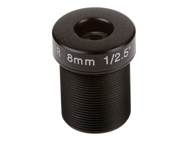 AXIS - CCTV lens - fixed focal - fixed iris - 1/2.8\" - M12 mount - 8 mm - f/1.6 (pack of 10) - for AXIS P3904-R M12, P3905-R, P3905-R M12, P3915-R M12
