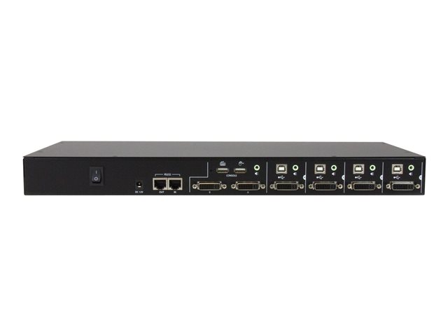 StarTech.com 4 Port DVI USB KVM Switch with Dual DVI Console and Quad View 4-in-1 Display - KVM Switch with Quad Screen Splitter (SV431DVIUAQV) - KVM / audio / USB switch - 4 x KVM / audio / USB - 1 local user - desktop, rack-mountable - for P/N: SVA