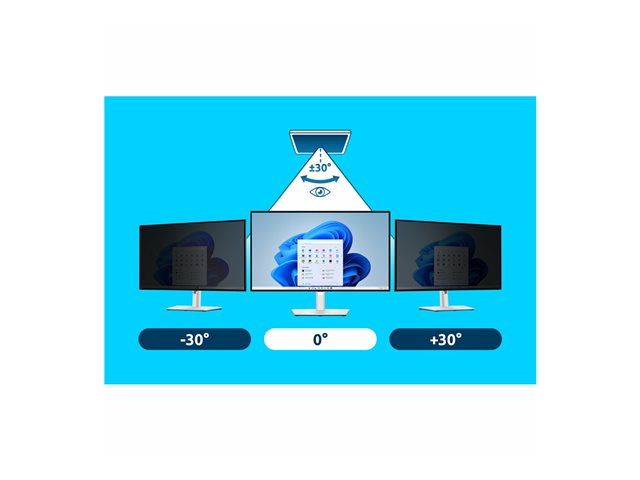 Kensington - Display privacy filter - 2-way - removable - adhesive, hinge tabs - 28\"