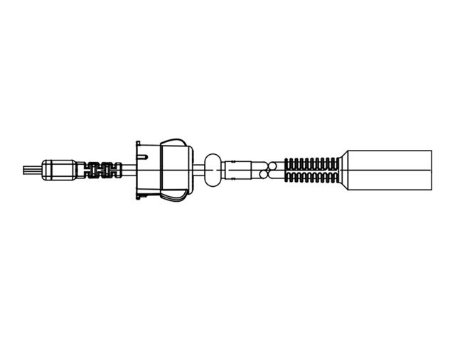 Serial Cable QL Plus Adapter (with strain relief  female DIN  allows QL Plus cables to be used)