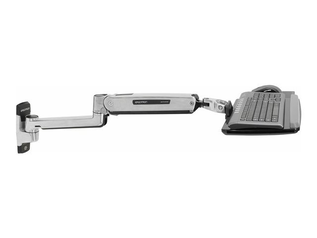 Ergotron LX - Mounting kit (sit-stand arm, extension, base, keyboard tray, slide-out mouse tray, wrist rest, mouse holder) - for keyboard / mouse - polished aluminium - wall-mountable - for P/N: 45-353-026