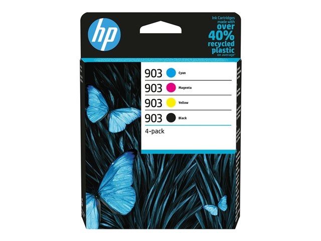 HP 903 - 4-pack - black, yellow, cyan, magenta - original - ink cartridge - for Officejet 69XX, Officejet Pro 69XX